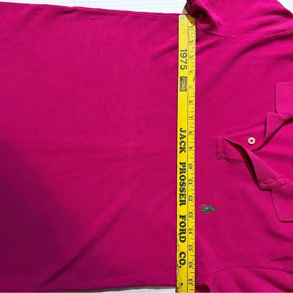 Ralph Lauren Polo Women's dark pink/fushia Polo shirt  Size M - Picture 3 of 4